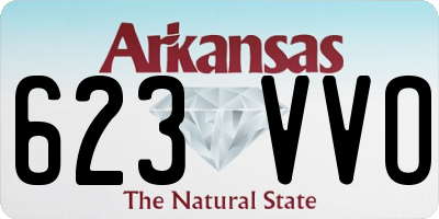 AR license plate 623VVO