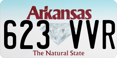 AR license plate 623VVR