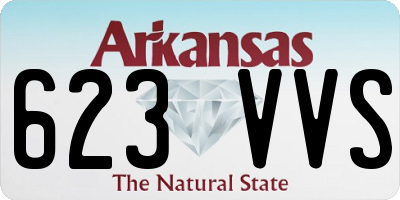 AR license plate 623VVS