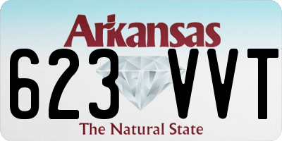 AR license plate 623VVT