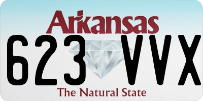 AR license plate 623VVX