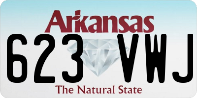 AR license plate 623VWJ