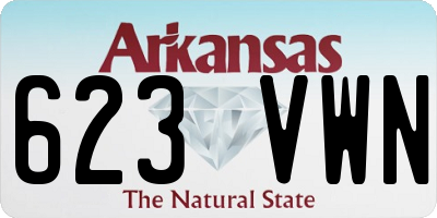 AR license plate 623VWN