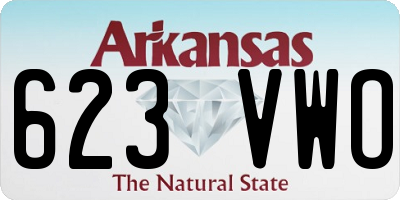AR license plate 623VWO