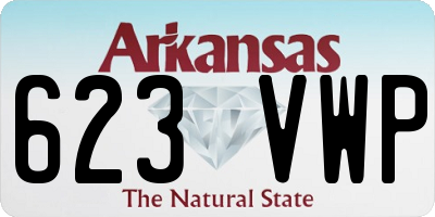 AR license plate 623VWP