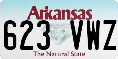 AR license plate 623VWZ