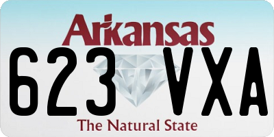 AR license plate 623VXA