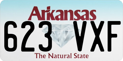 AR license plate 623VXF