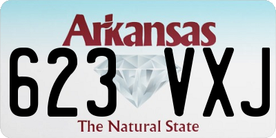AR license plate 623VXJ