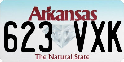 AR license plate 623VXK