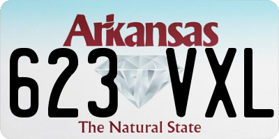 AR license plate 623VXL