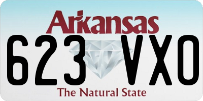 AR license plate 623VXO