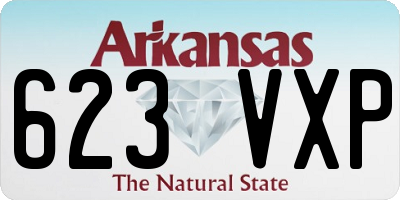 AR license plate 623VXP