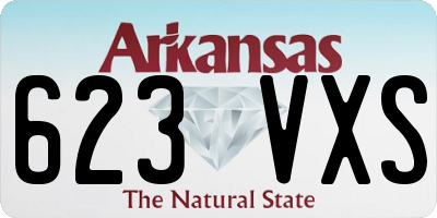 AR license plate 623VXS