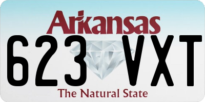 AR license plate 623VXT