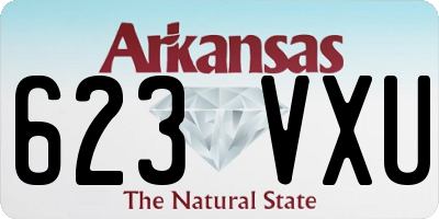 AR license plate 623VXU