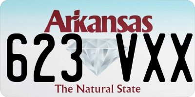 AR license plate 623VXX