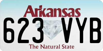 AR license plate 623VYB