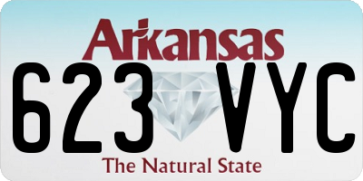 AR license plate 623VYC