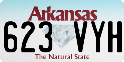 AR license plate 623VYH