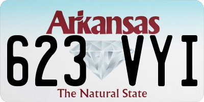 AR license plate 623VYI