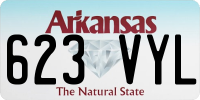 AR license plate 623VYL