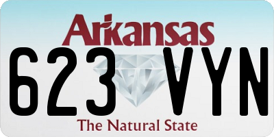 AR license plate 623VYN