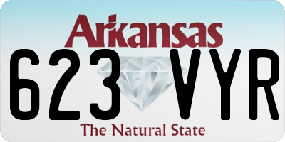 AR license plate 623VYR