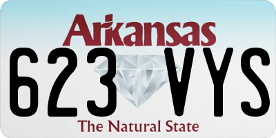 AR license plate 623VYS
