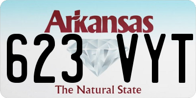 AR license plate 623VYT