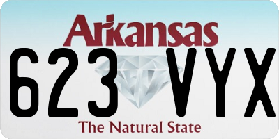 AR license plate 623VYX