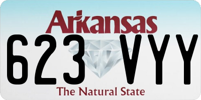 AR license plate 623VYY