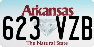 AR license plate 623VZB