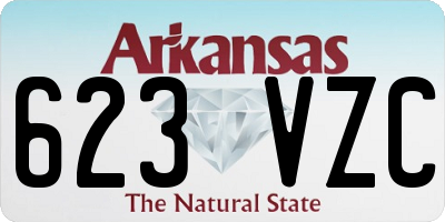 AR license plate 623VZC