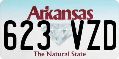 AR license plate 623VZD