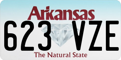 AR license plate 623VZE