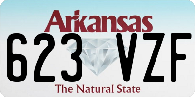 AR license plate 623VZF