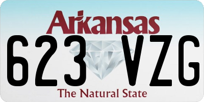 AR license plate 623VZG
