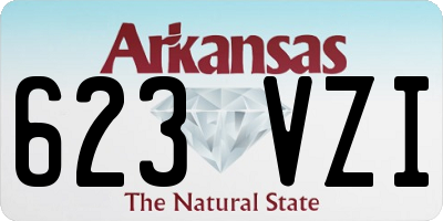 AR license plate 623VZI