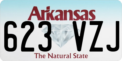AR license plate 623VZJ