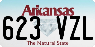 AR license plate 623VZL