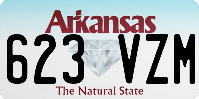 AR license plate 623VZM