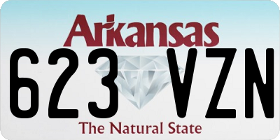 AR license plate 623VZN
