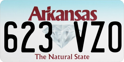 AR license plate 623VZO