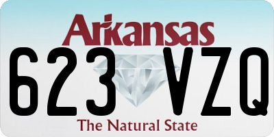 AR license plate 623VZQ