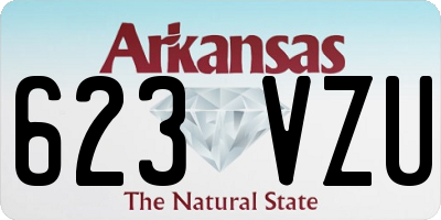AR license plate 623VZU