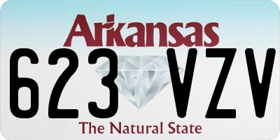 AR license plate 623VZV