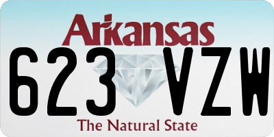 AR license plate 623VZW