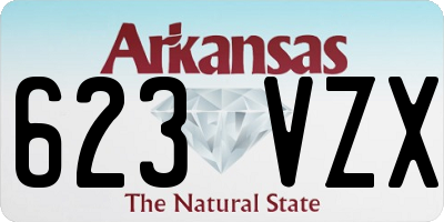 AR license plate 623VZX