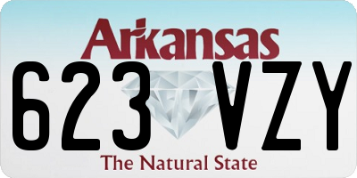 AR license plate 623VZY